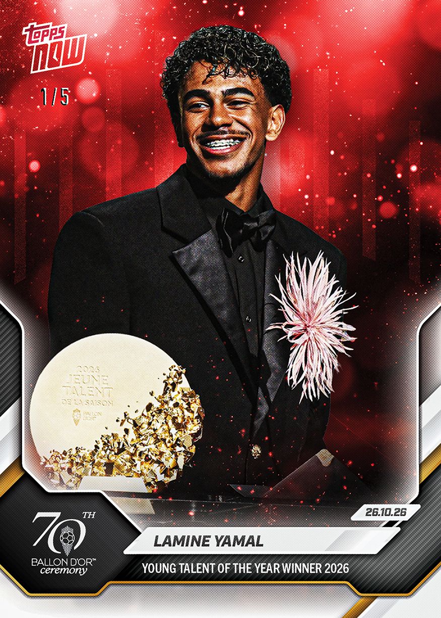 Lamine Yamal - 2026 Ballon d'Or Topps NOW® #2 年度最佳年輕球員紀念卡【團購】