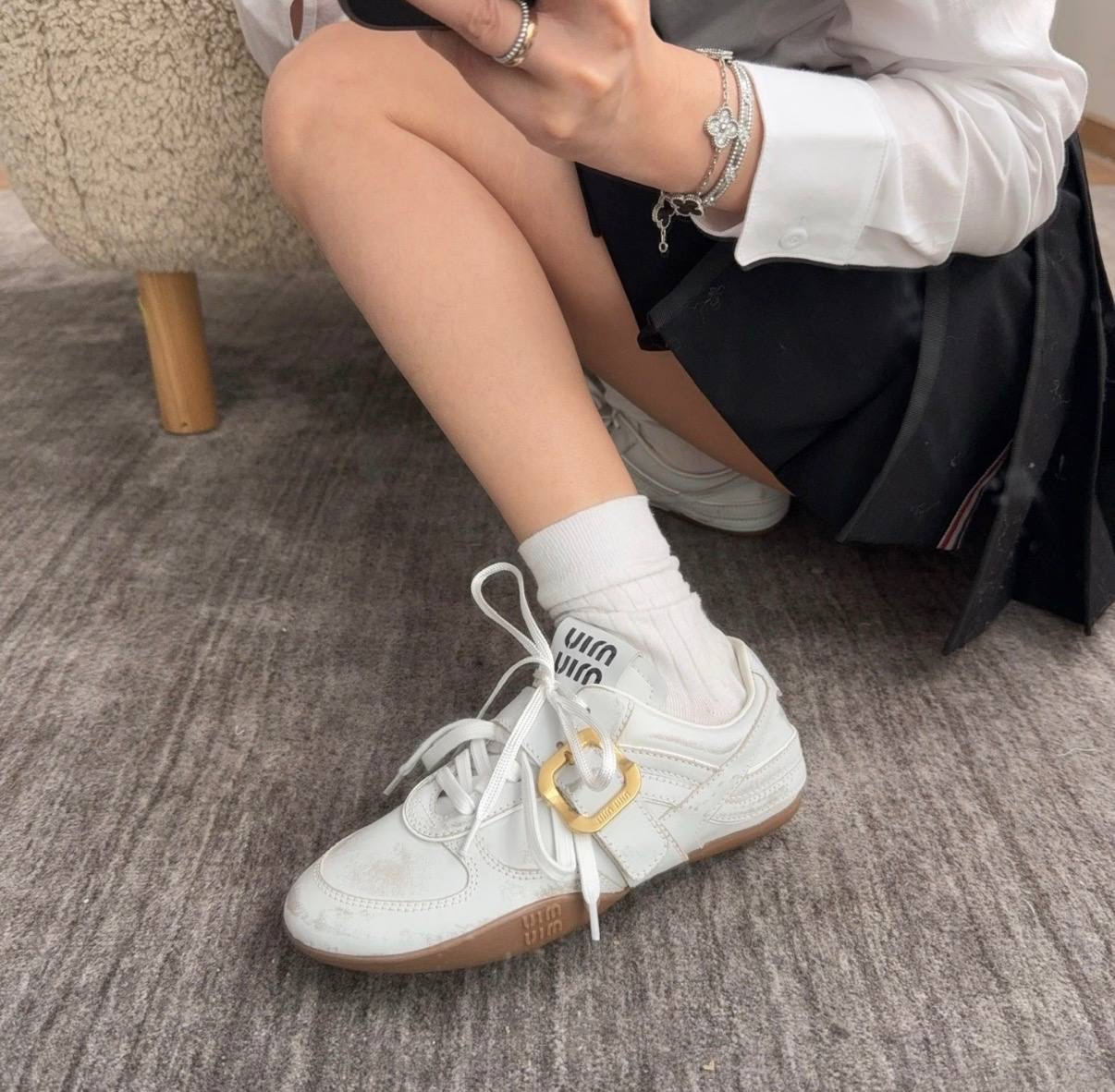 限時優惠✨訂貨📮MIUMIU Gymnasium造舊sneaker  Size 36-39/40