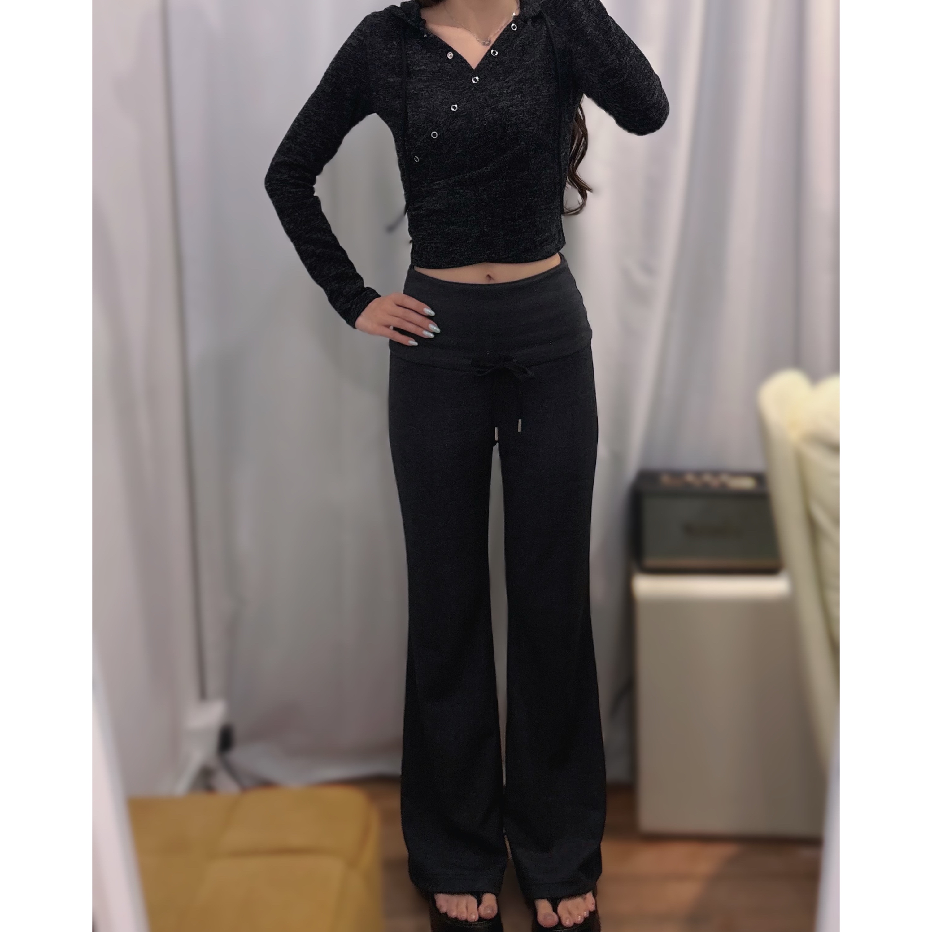 優惠價10月3截單🤎2609T《FOLDOVER FLARE PANTS》