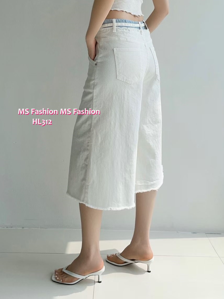HL312 韓國🌼Howluk拼色腰闊褲