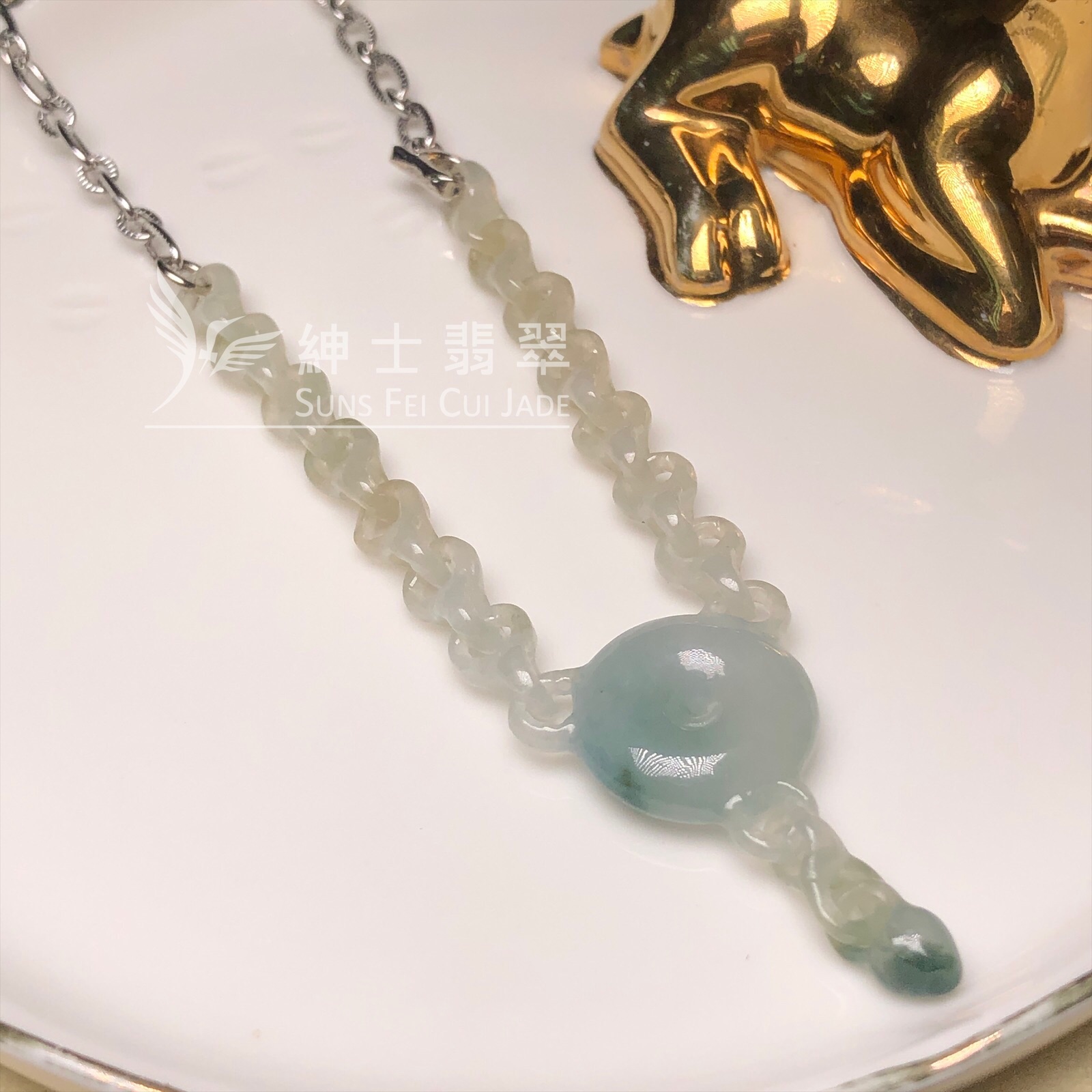 B08624 糯冰飄花頸鏈