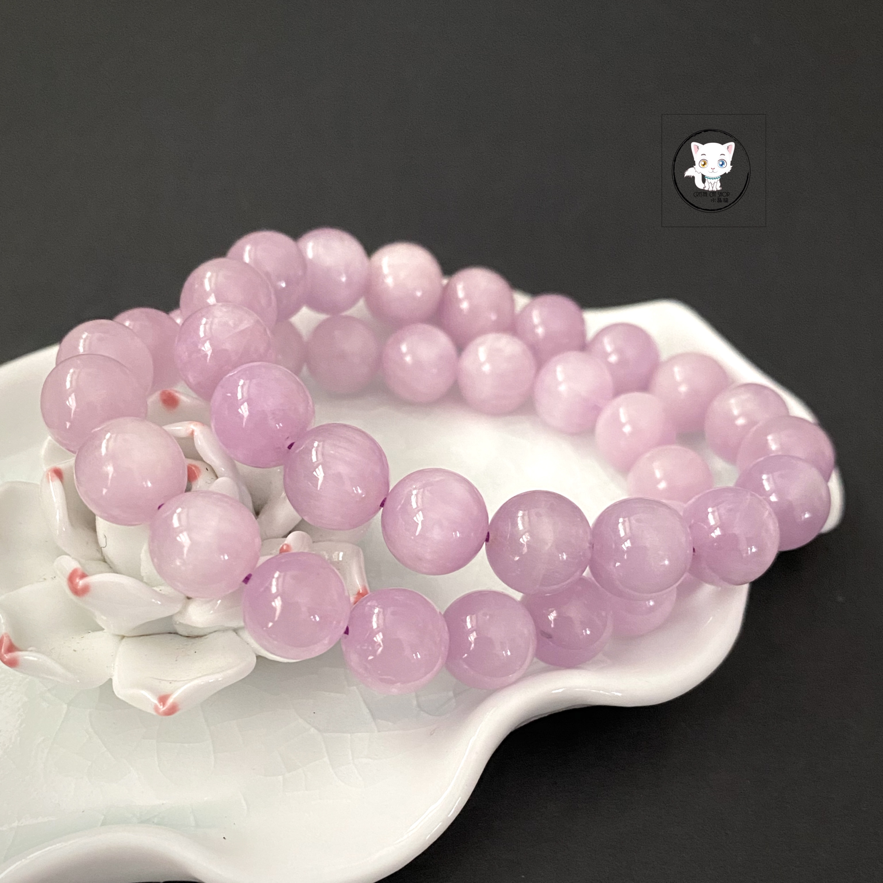 精品貓眼紫鋰輝石手鏈 10.6mm+