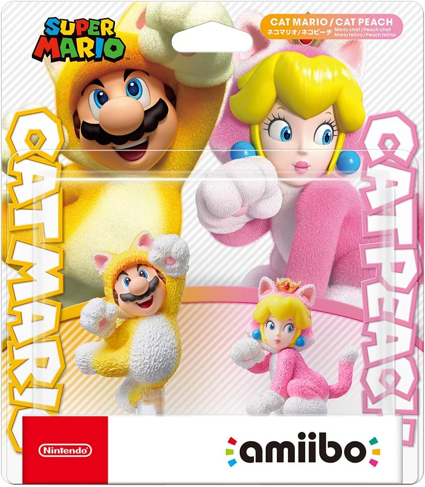 [現貨][amiibo] 雙人套裝【貓咪瑪利歐 / 貓咪碧姬公主】(超級瑪利歐系列)