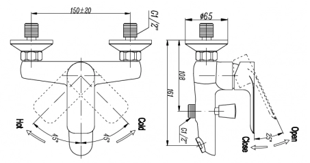 Richford USA RF1604 浴缸龍頭（行貨龍頭芯五年保養）