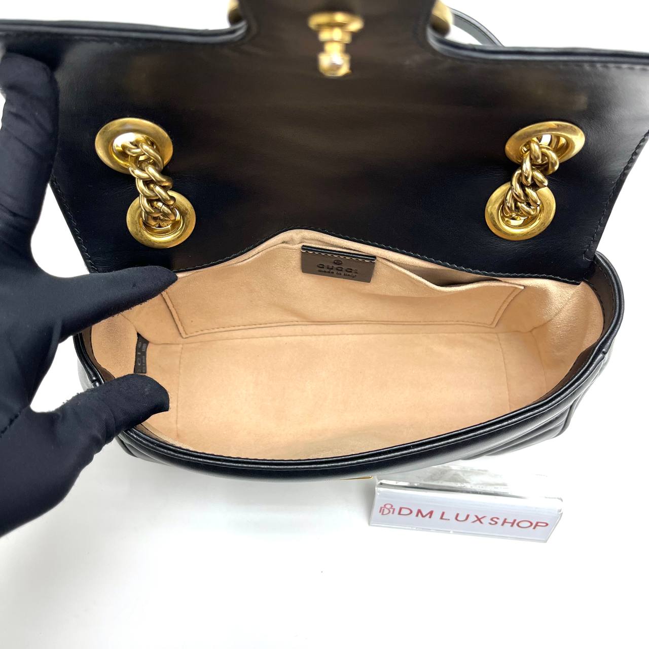 Gucci Marmont Black Mini GHW