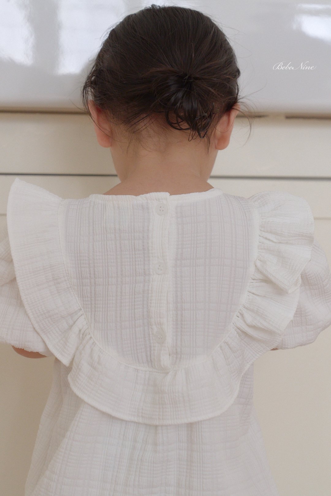 ☀️預訂 韓國直送☀️🇰🇷Bebenine兩色大荷葉邊短袖包屁衣