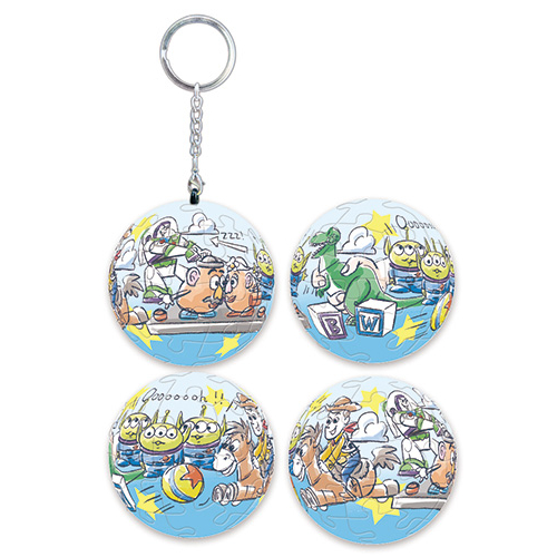 📦訂購 台灣代購 Disney 迪士尼 Toy Story 反斗奇兵 24片球形鎖匙扣拼圖