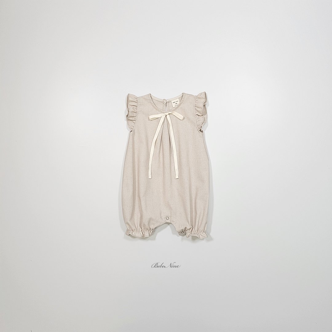 ☀️預訂 韓國直送☀️🇰🇷Bebenine兩色絲帶荷葉邊背心連身服