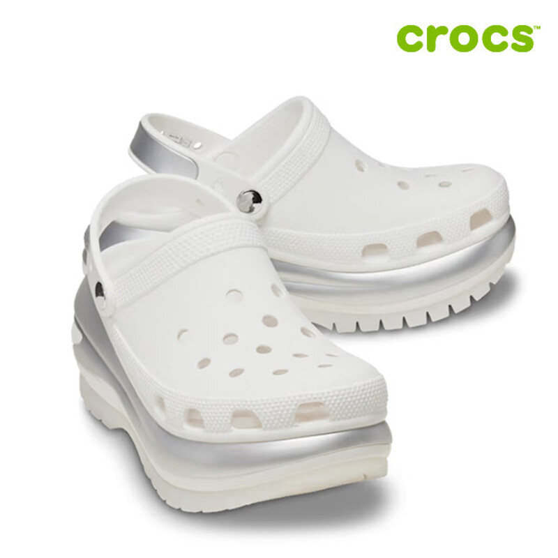 [減價優惠][CROCS] Mega Crush Metallic Clog Sandal (2種)