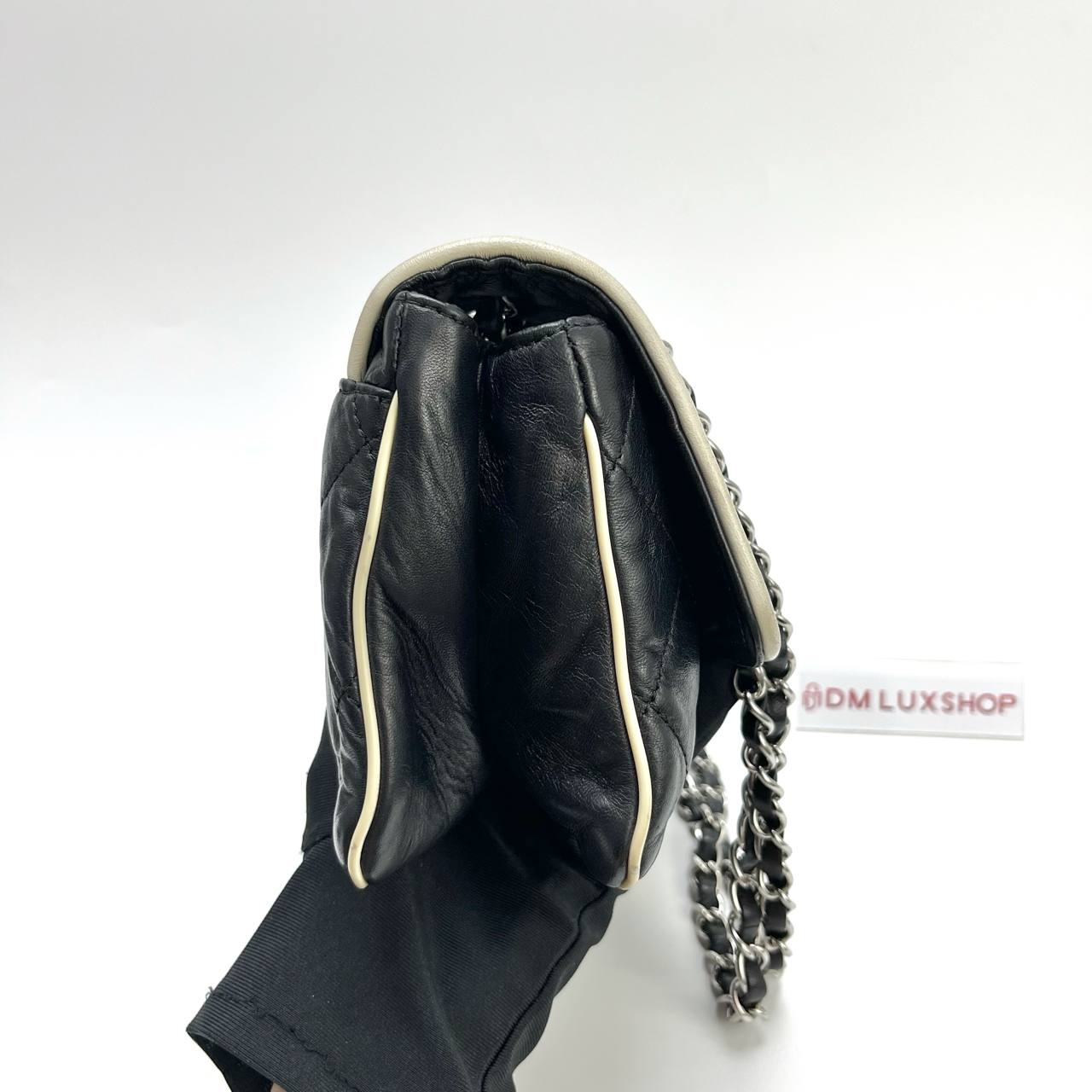 Chanel East West Mademoiselle Flap Bag SHW (Serial 12, Year 2009)