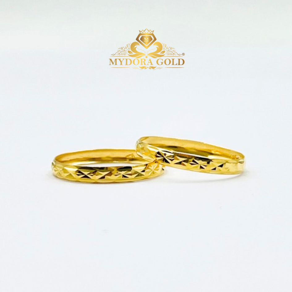 MYDORA Cincin Belah Rotan Stamping l EMAS 916/22K