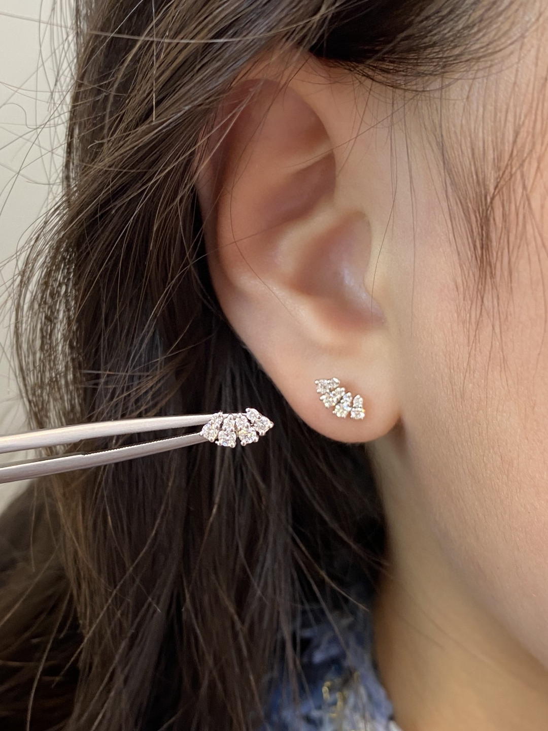 18K Diamond Earrings 