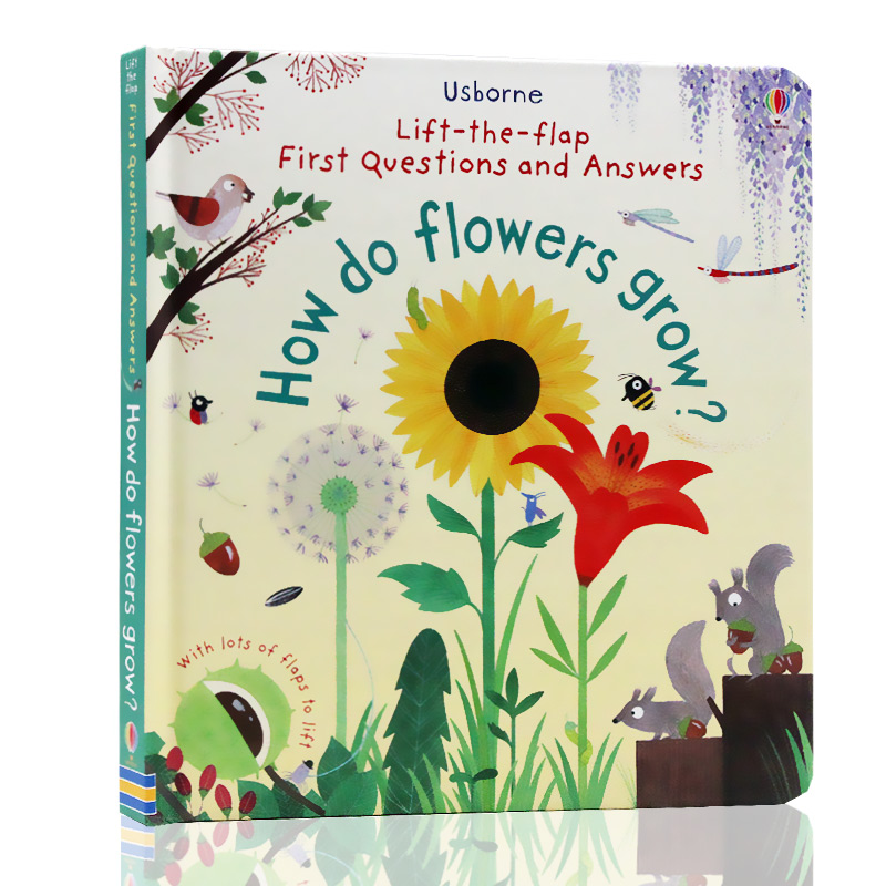 Usborne First Questions and Answers系列翻翻書 How Do Flowers Grow 花兒如何生長