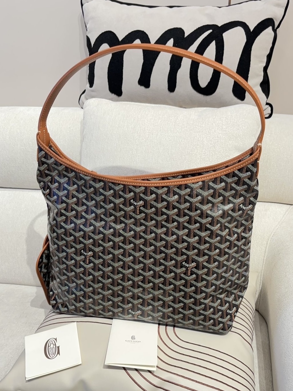 Goyard boheme Hobo Tan 100%Authentic, 98%New✅收據✅Dust bag