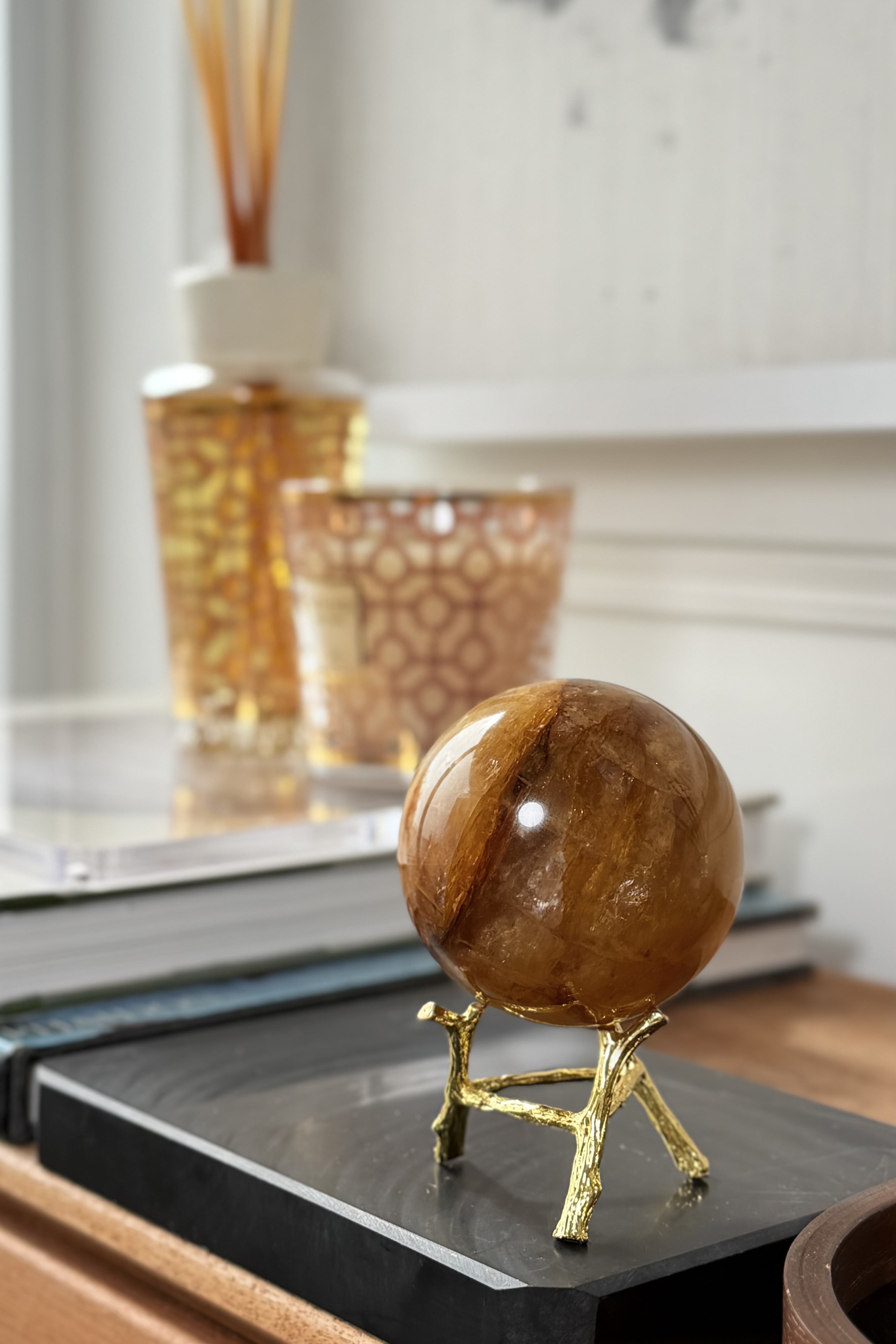  ༒6.5cm Golden Healer Quartz༒GH.1226C10GMN2-RA27*6JM