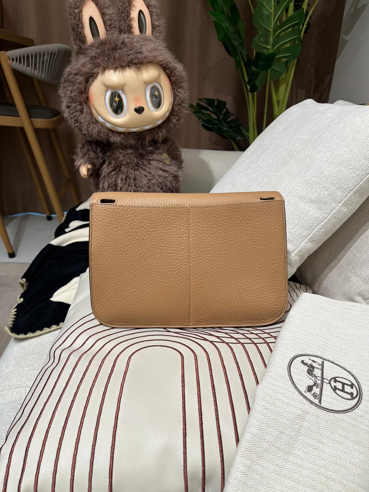 Hermes Halzan 25 Stamp U 餅乾色 100%Authentic, 95%New✅收據✅Dust bag