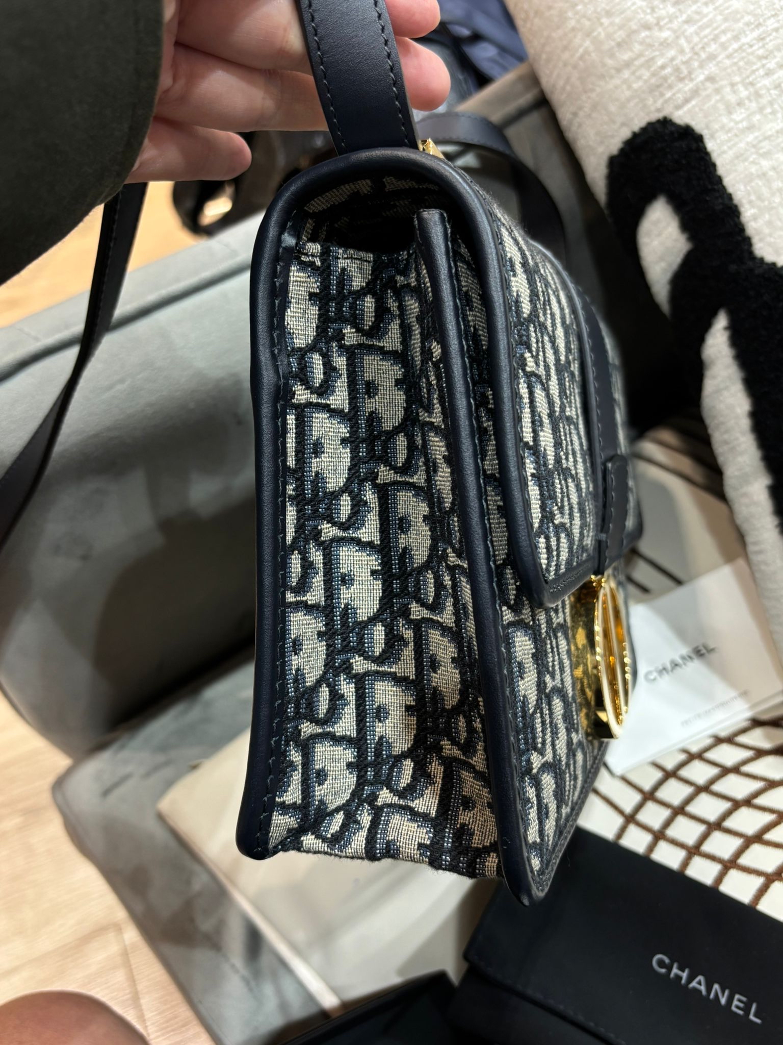DIOR Oblique 30 Montaigne Shoulder Bag 100%Authentic, 98%New ✅ certificate✅dust bag✅Box