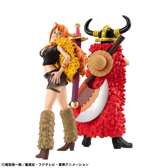 (預訂訂金 $100) (總價 $322) (魂限) MegaHouse WALLSTAR 海賊王 路飛 & 奈美 (艾爾帕布篇) (連特典) (行版) W.STAR ONE PIECE Monkey D. Luffy & Nami