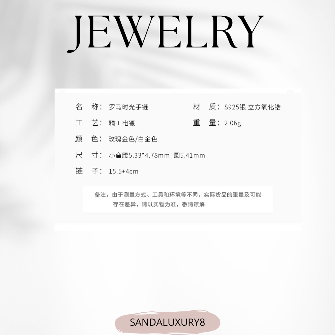 Silver Chain Bracelet with Diamond-like CZ Stones  - Luxury Jewelry Collection