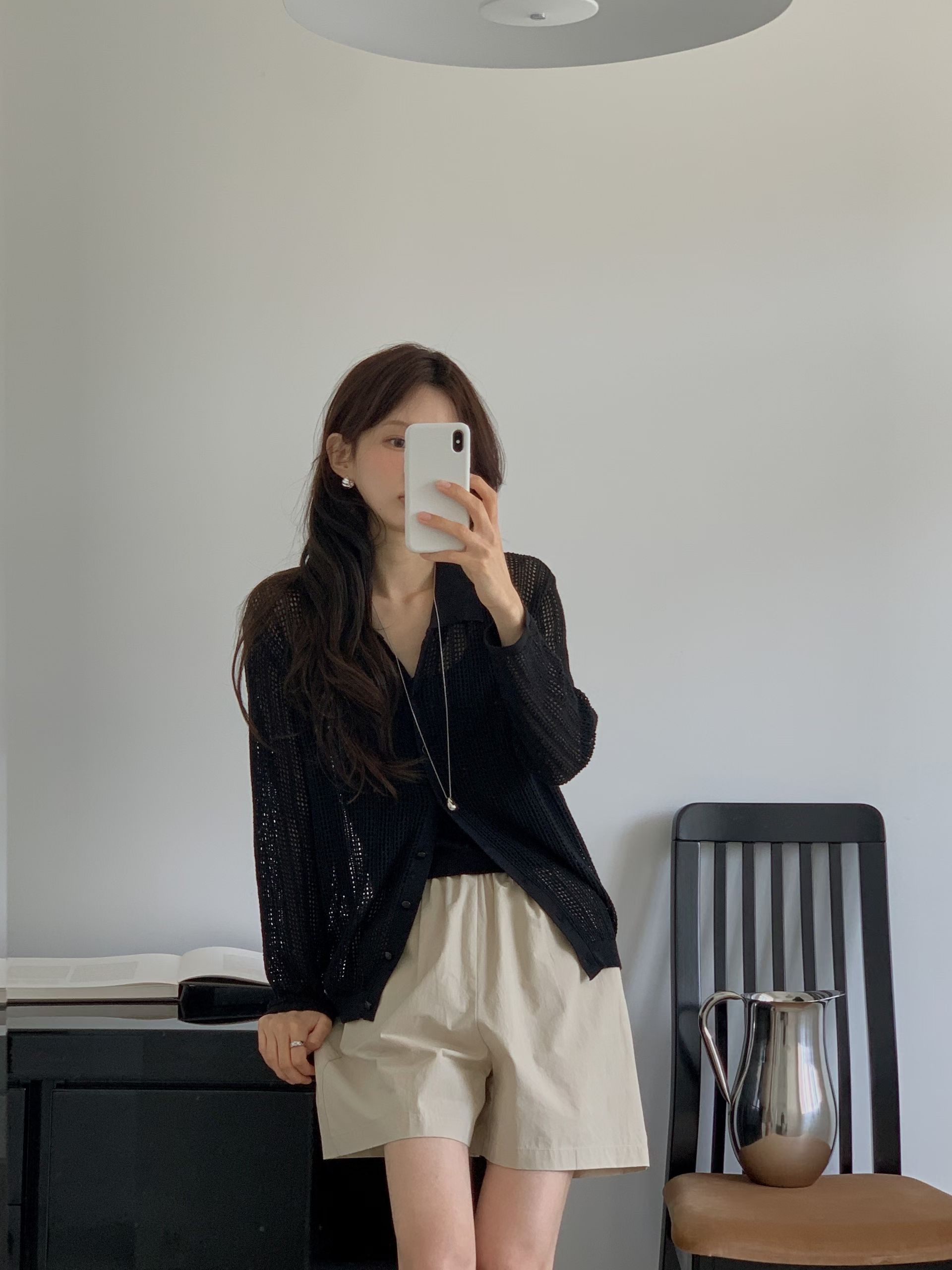 Summer open knitted cardi
