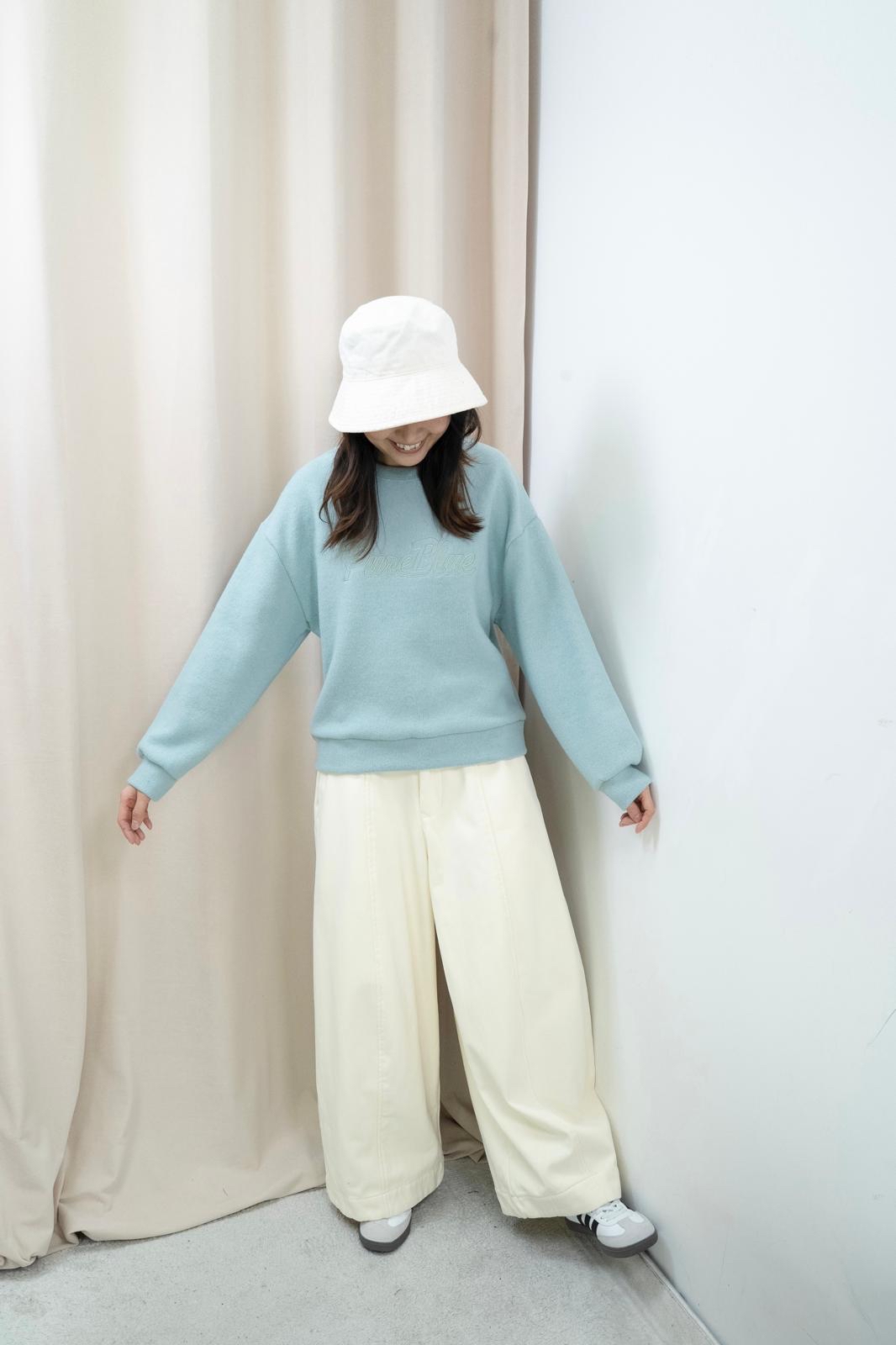 加絨造型直筒寬褲（3色）