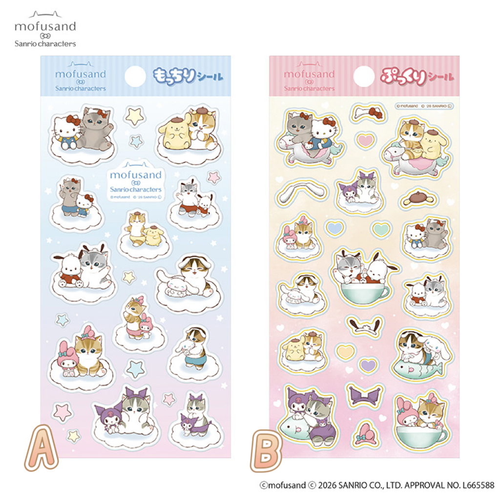 🎀【預訂】Sanrio x Mofusand 貼紙