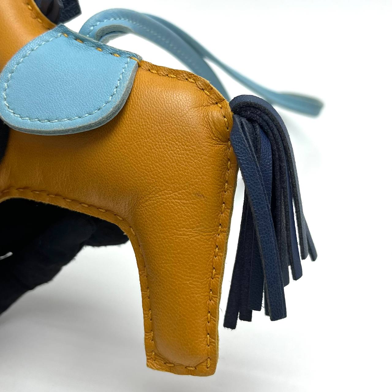 Hermes Tricolor Lambskin Rodeo MM (Stamp A, Y: 2017)