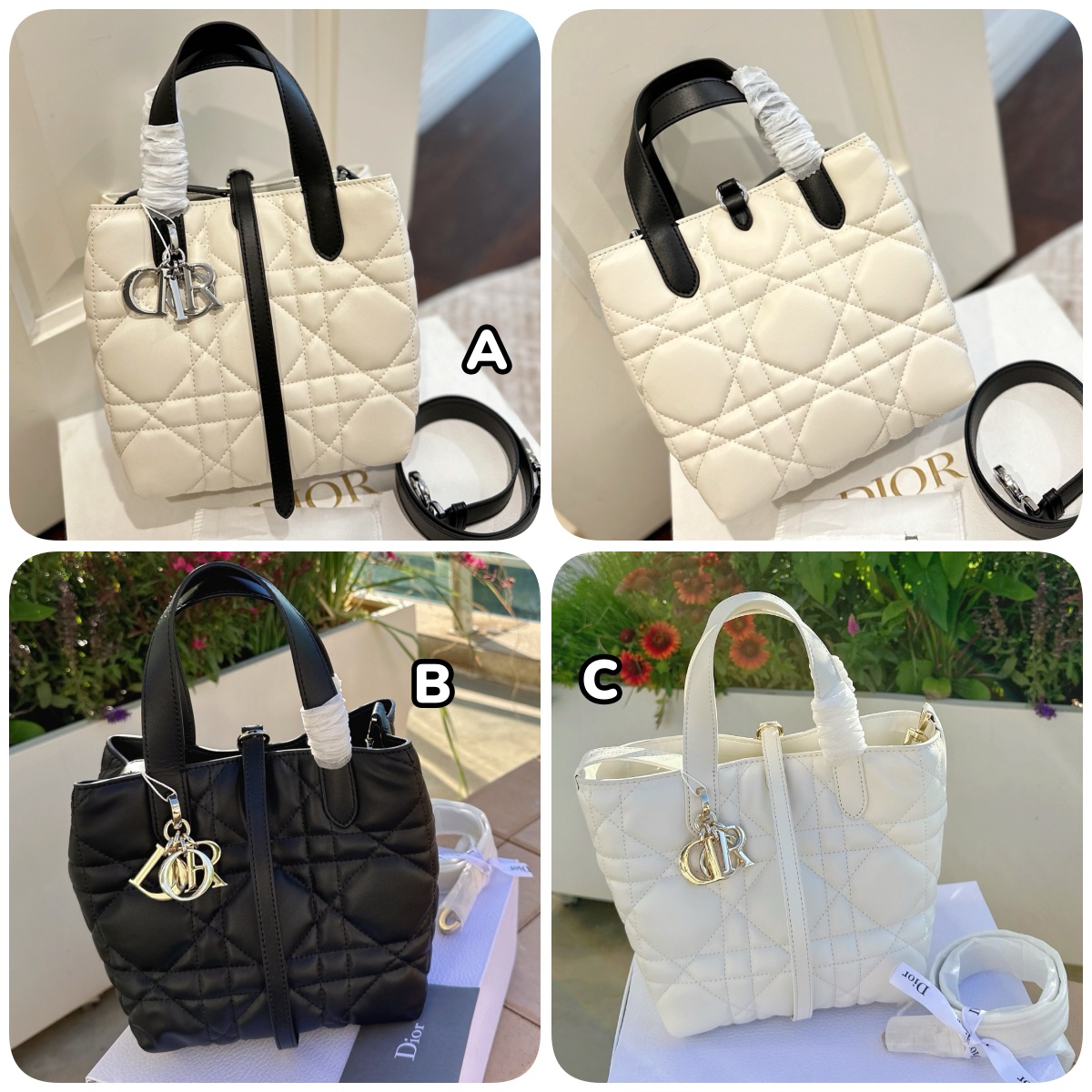 Dior Toujours 藤格紋竪版手袋