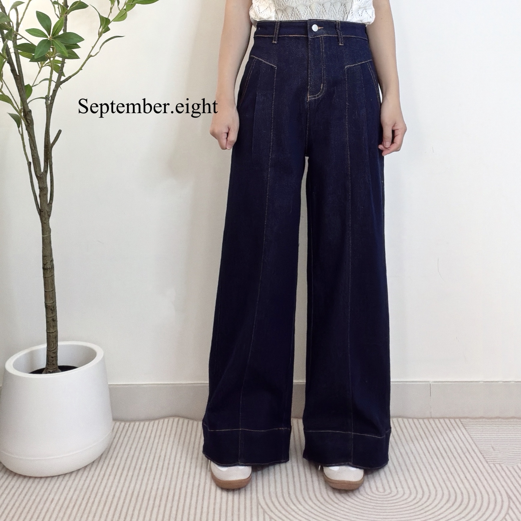 原色中腰牛仔褲