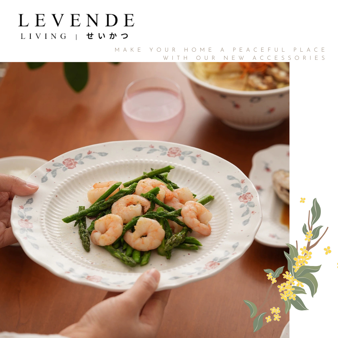 Levende復古月季花餐具