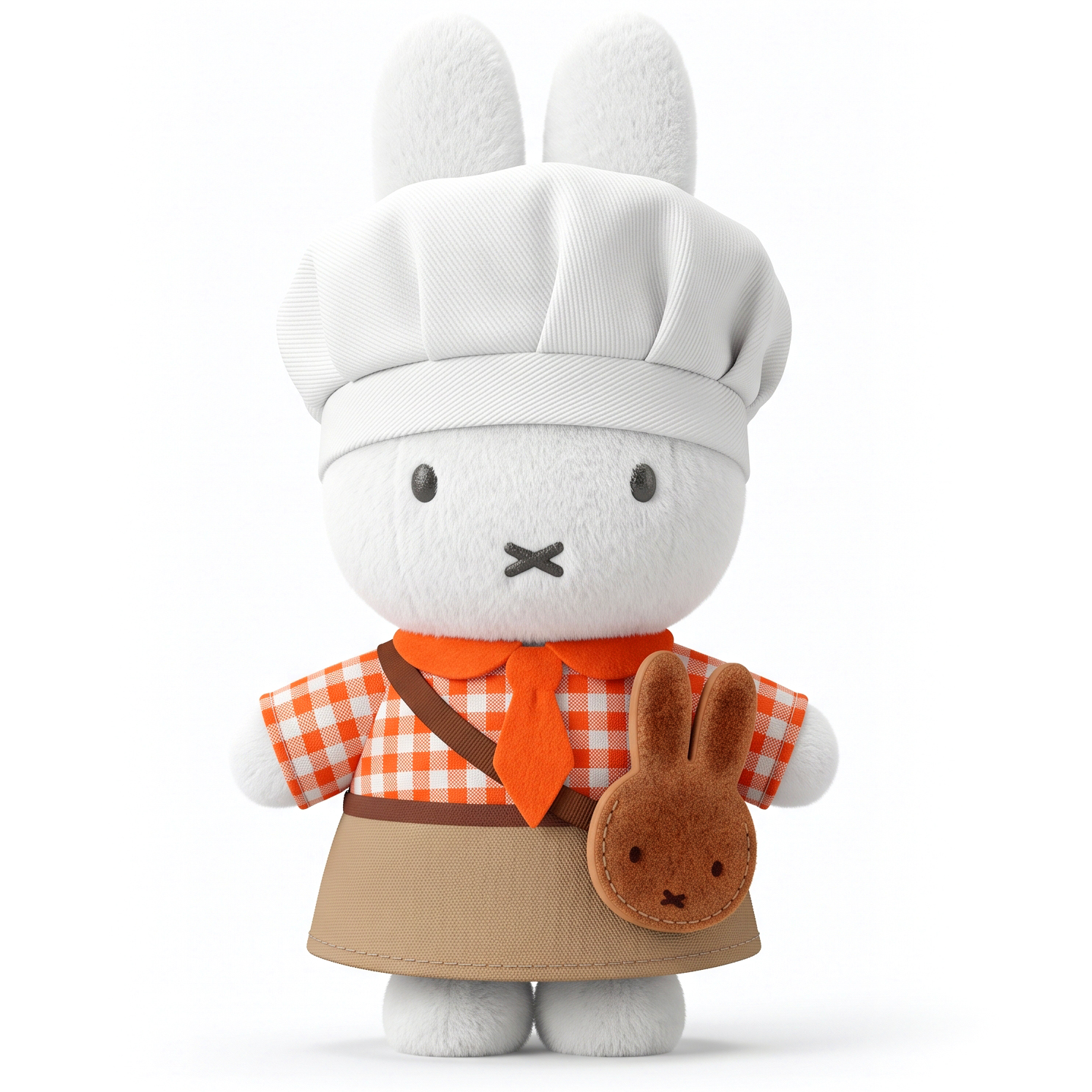 Miffy - 烘焙系列公仔掛飾 (橙色麵包師款)