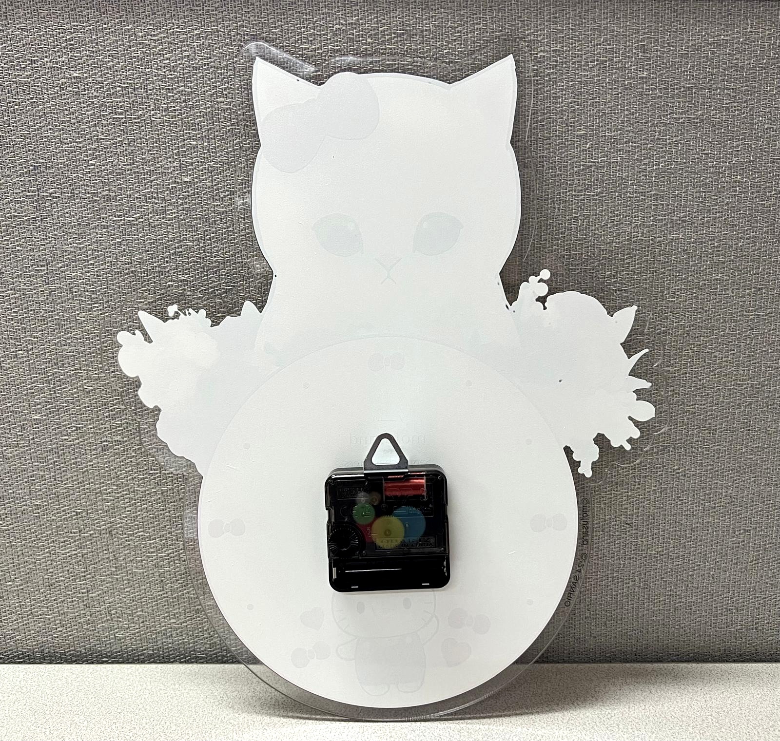 🇹🇼台灣直送🇹🇼 Hello Kitty x Mofusand限定 靜音掛牆鐘