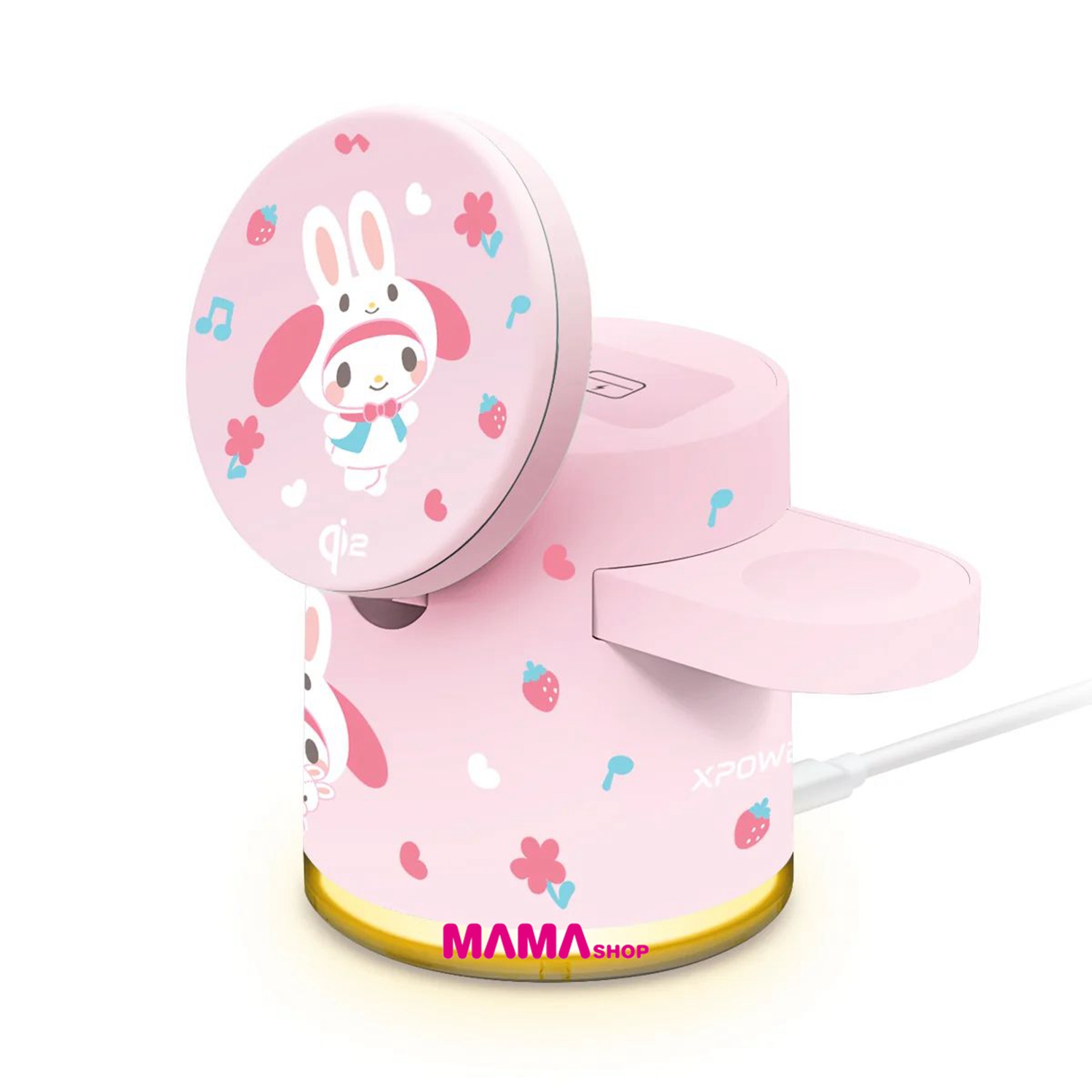 Sanrio My Melody GE1 Qi2迷你掌心5合1 MagCharge 15W磁吸無線充電座(第二代MM2)