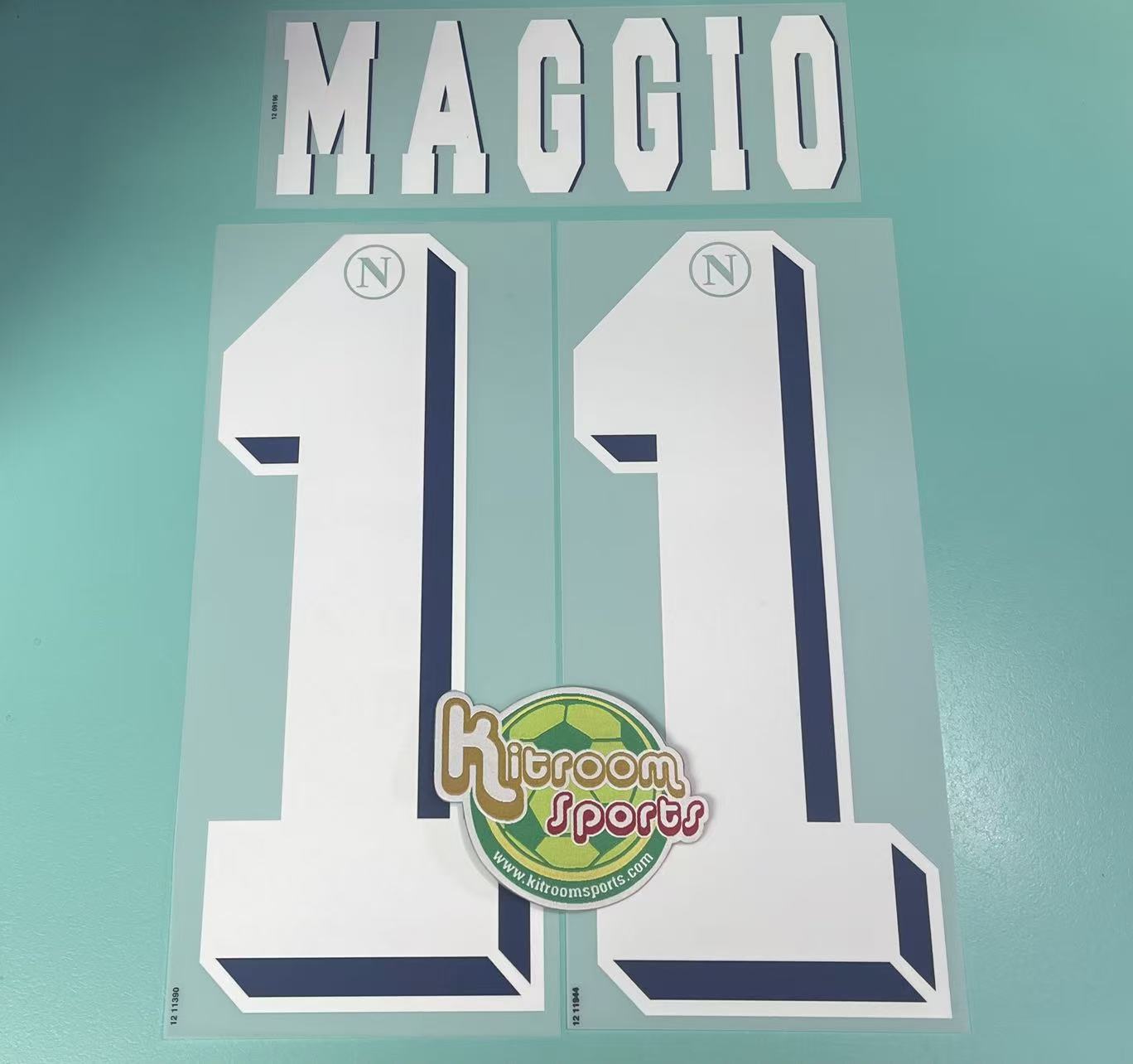 2012-13 Napoli Home Nameset #11 MAGGIO