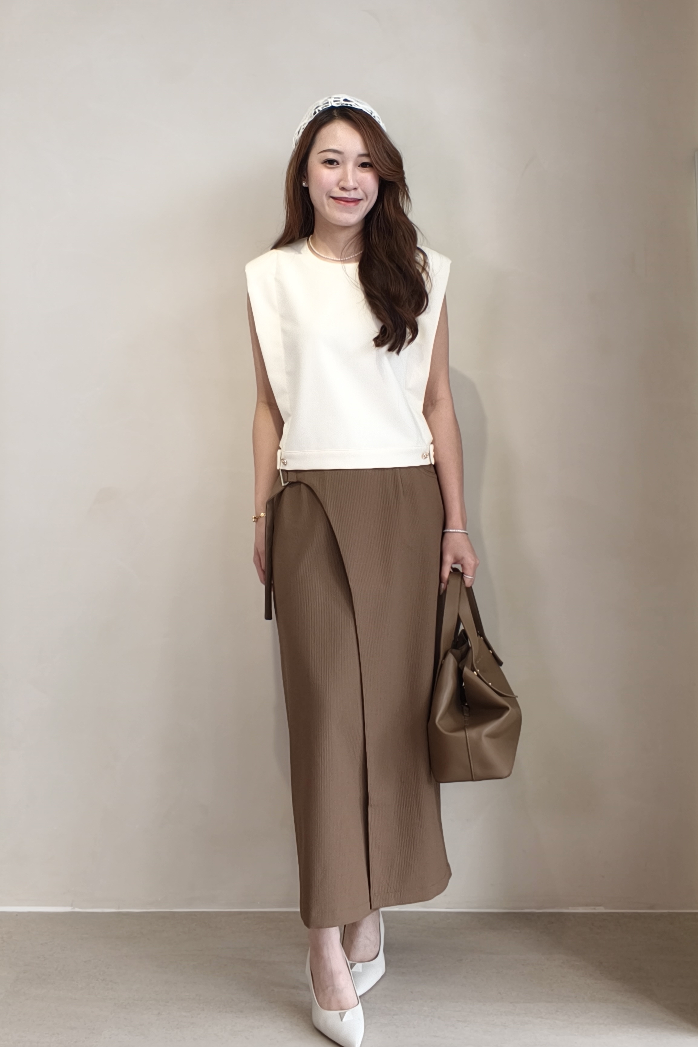 210535 Sheer Elegance Puff-Sleeve Top