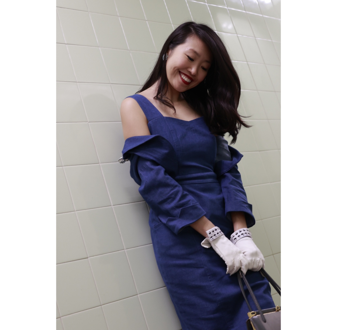 (Custom-Made) The Midtown Sweetheart Denim Set - Dress and Bolero (FM234)