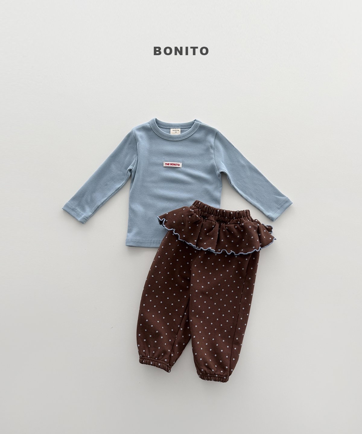 Bonito | Dot frill jogger pants