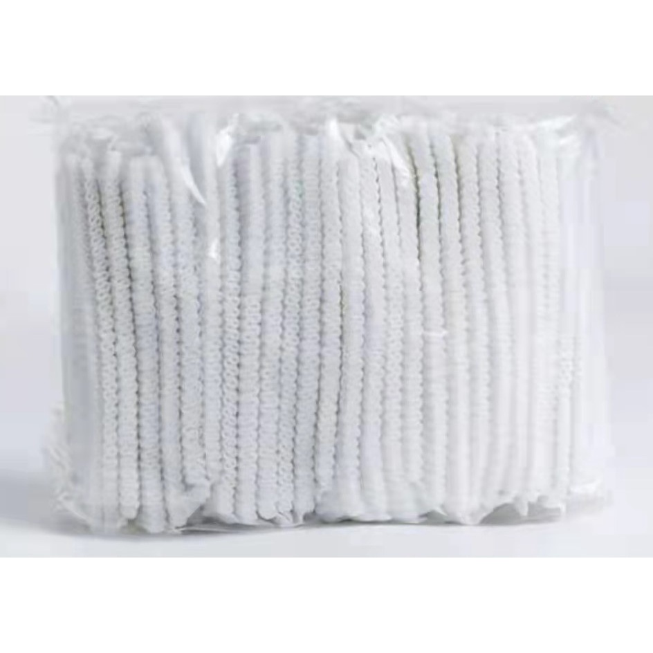 24" & 21" long Double Elastic String Disposable Hair net / Mop Cap / hair cap non-woven 100pcs per packet