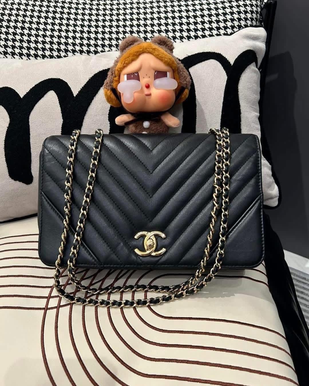 Chanel statement flap,A91587 黑色牛皮 100%Authentic, 95%new,✅24Card✅Dust bag✅專門店收據