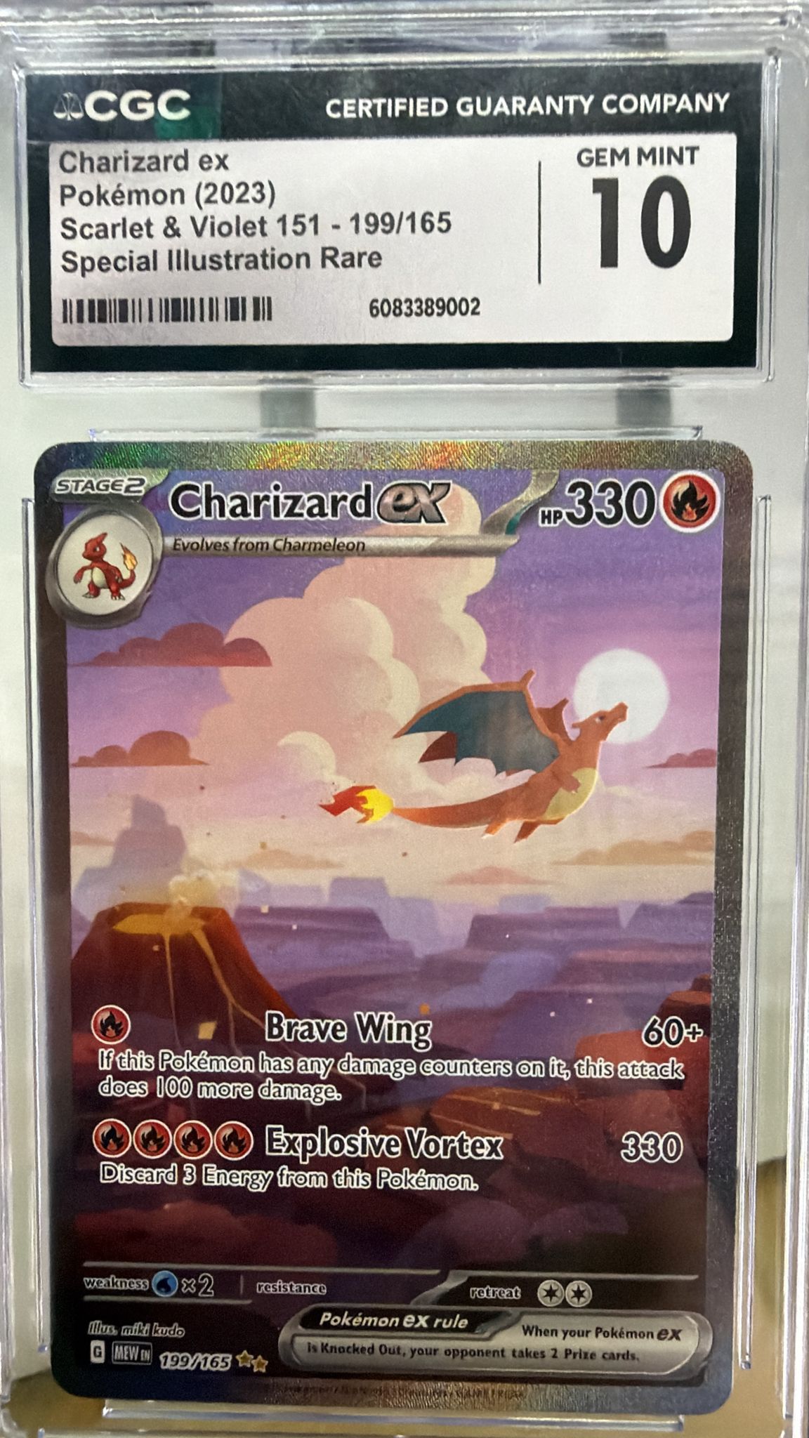 CGC 10 Charizard EX 199/165