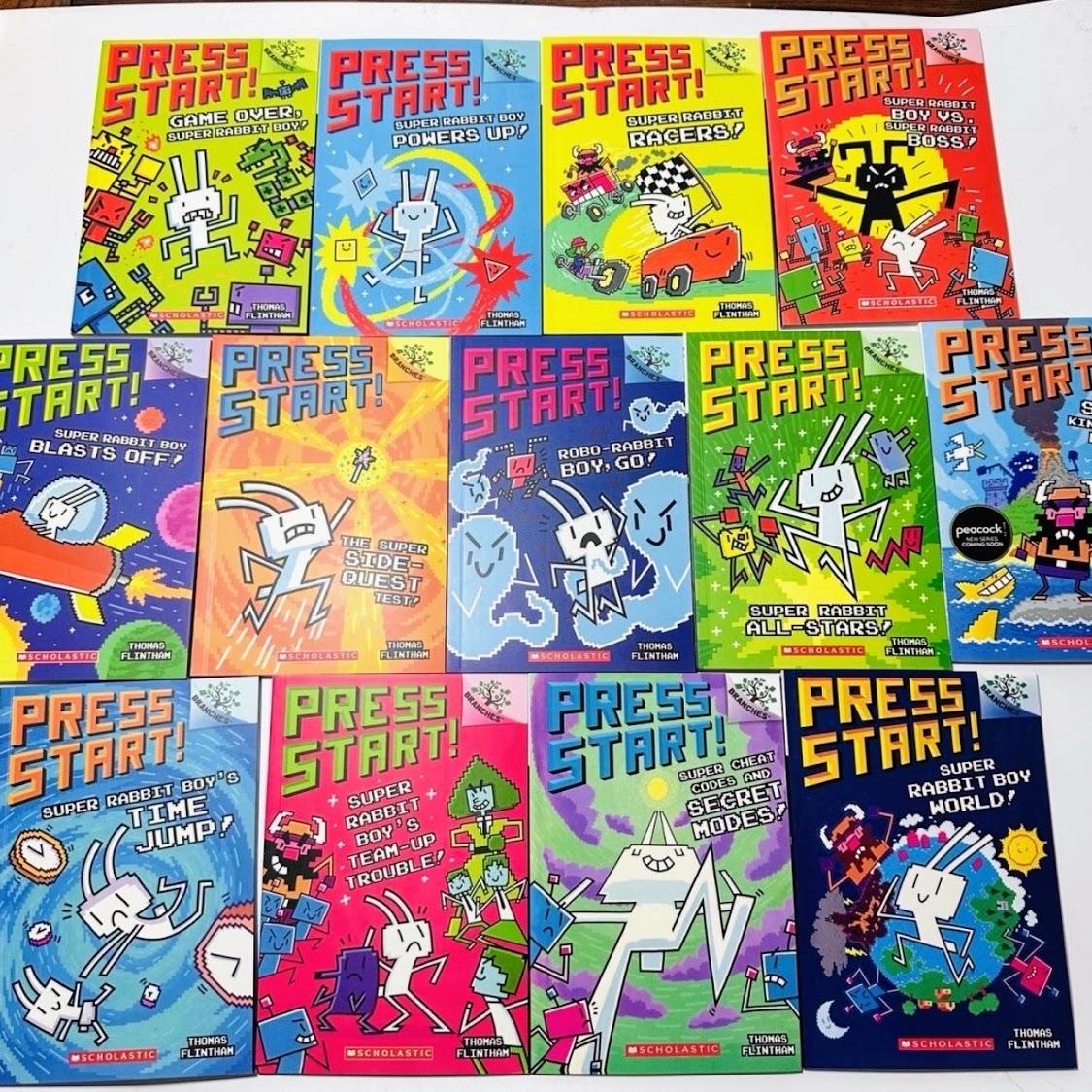 Press Start! Series|  Super Rabbit Boy Powers Up! (1- 17 books)   Branches| S103 
