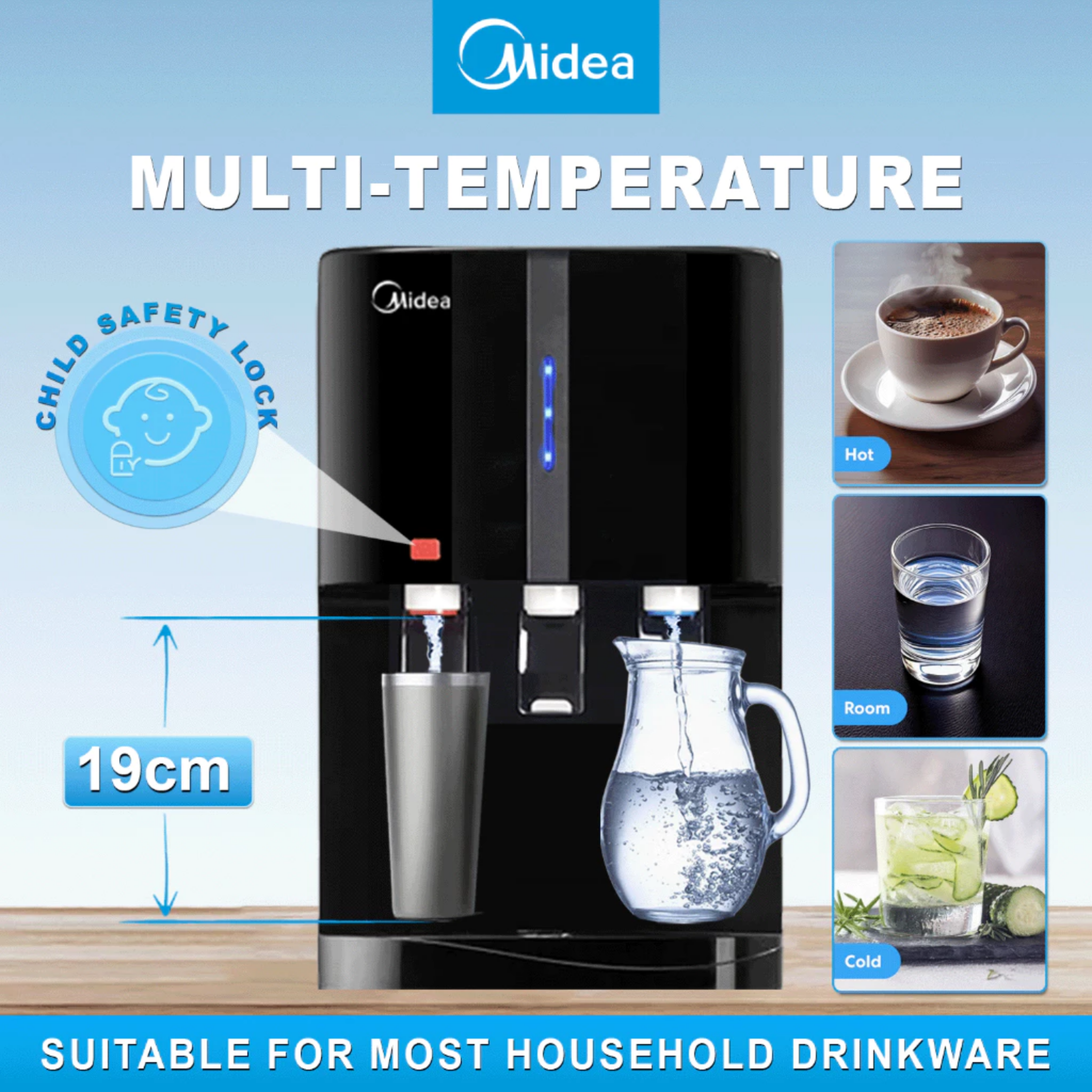 Midea Tabletop Water Dispenser (YL-2382T)