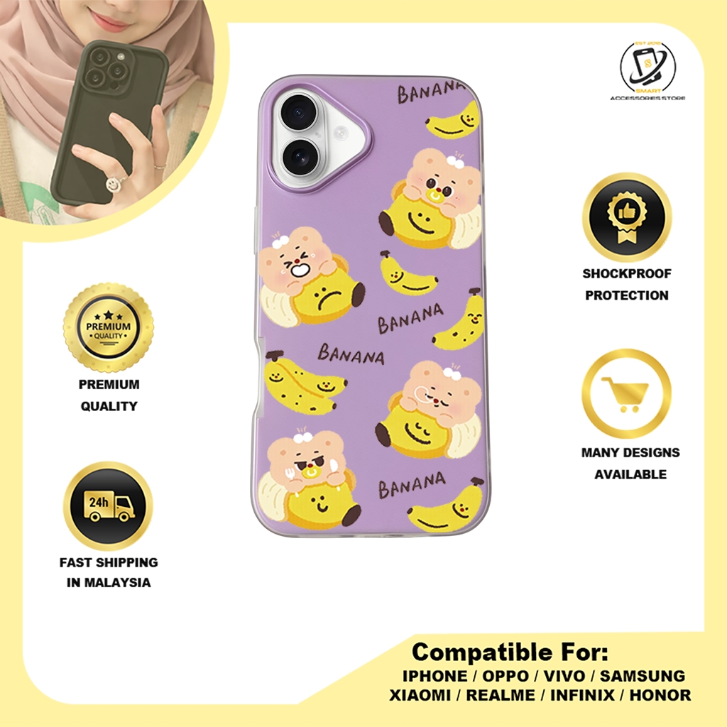 JELLY CASE PHONE FOR IPHONE - DESIGN BANANA A