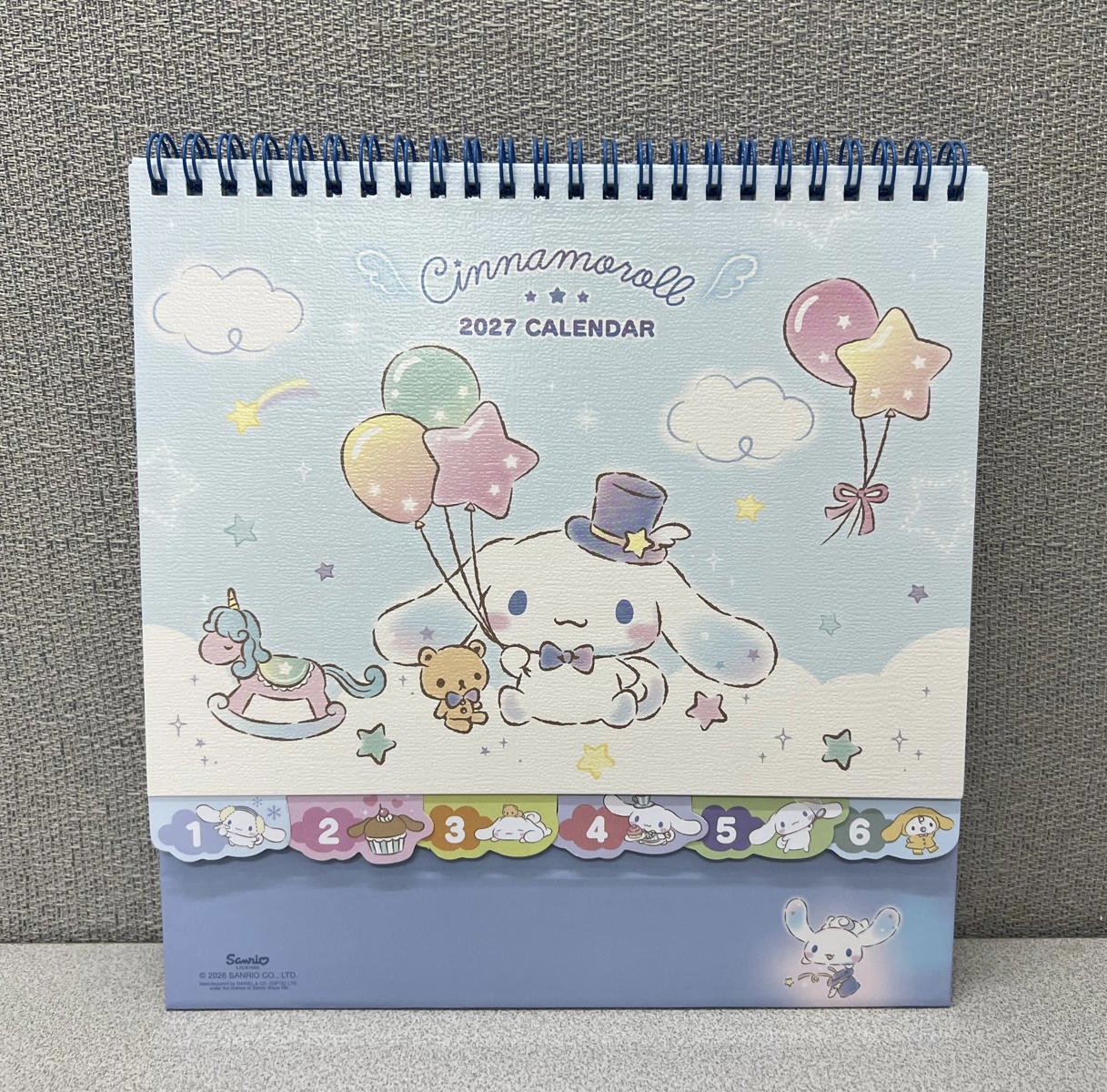 🇭🇰港版Sanrio 2027年座枱月曆