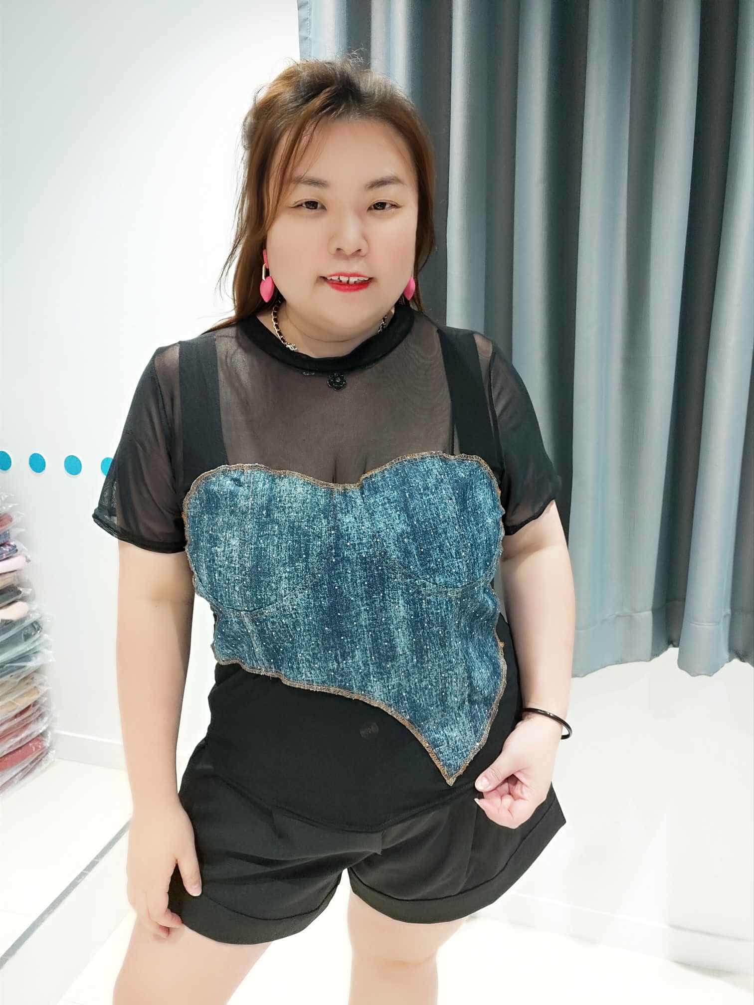 DOD07 拼接设计款上衣