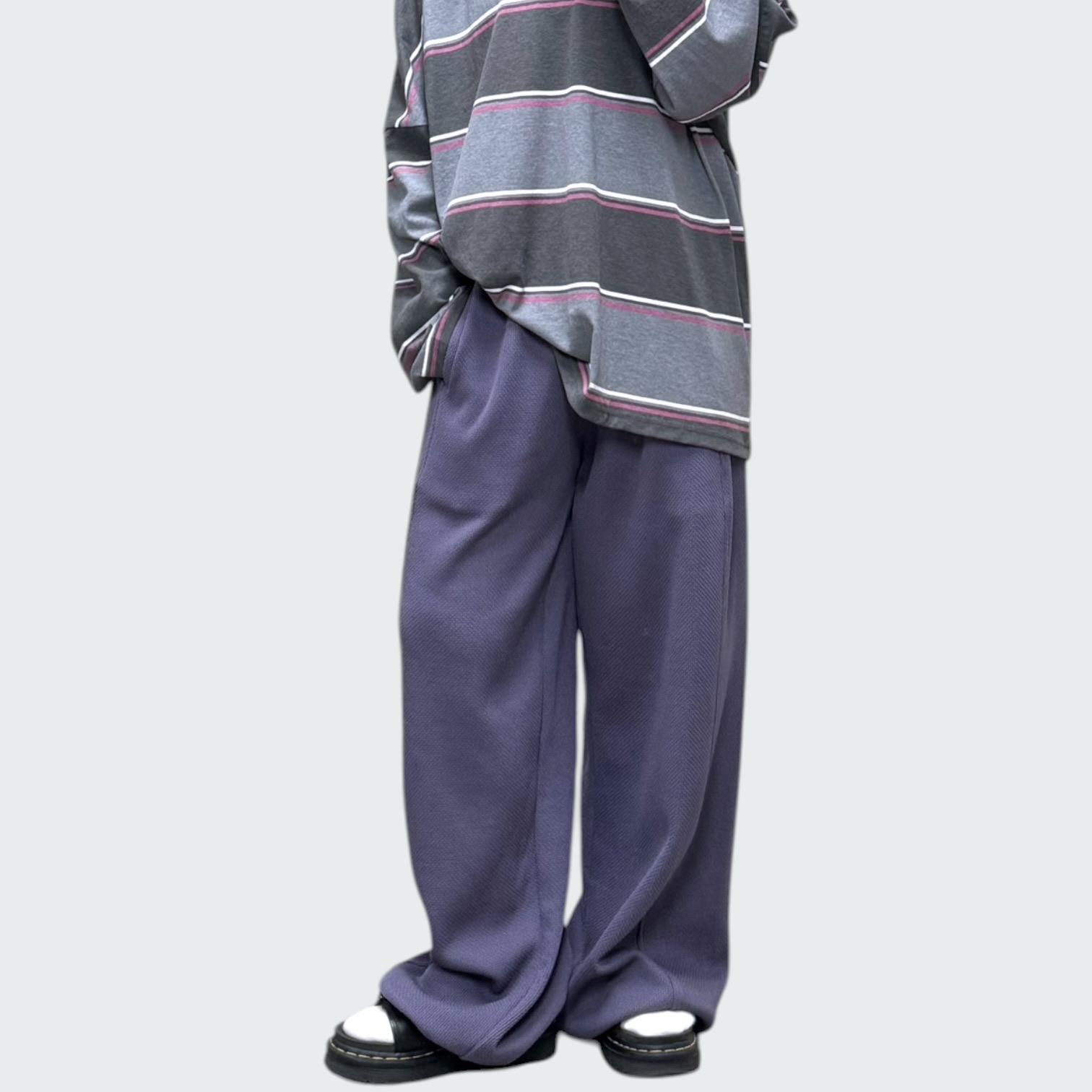 221055 暗格紋索腳布褲