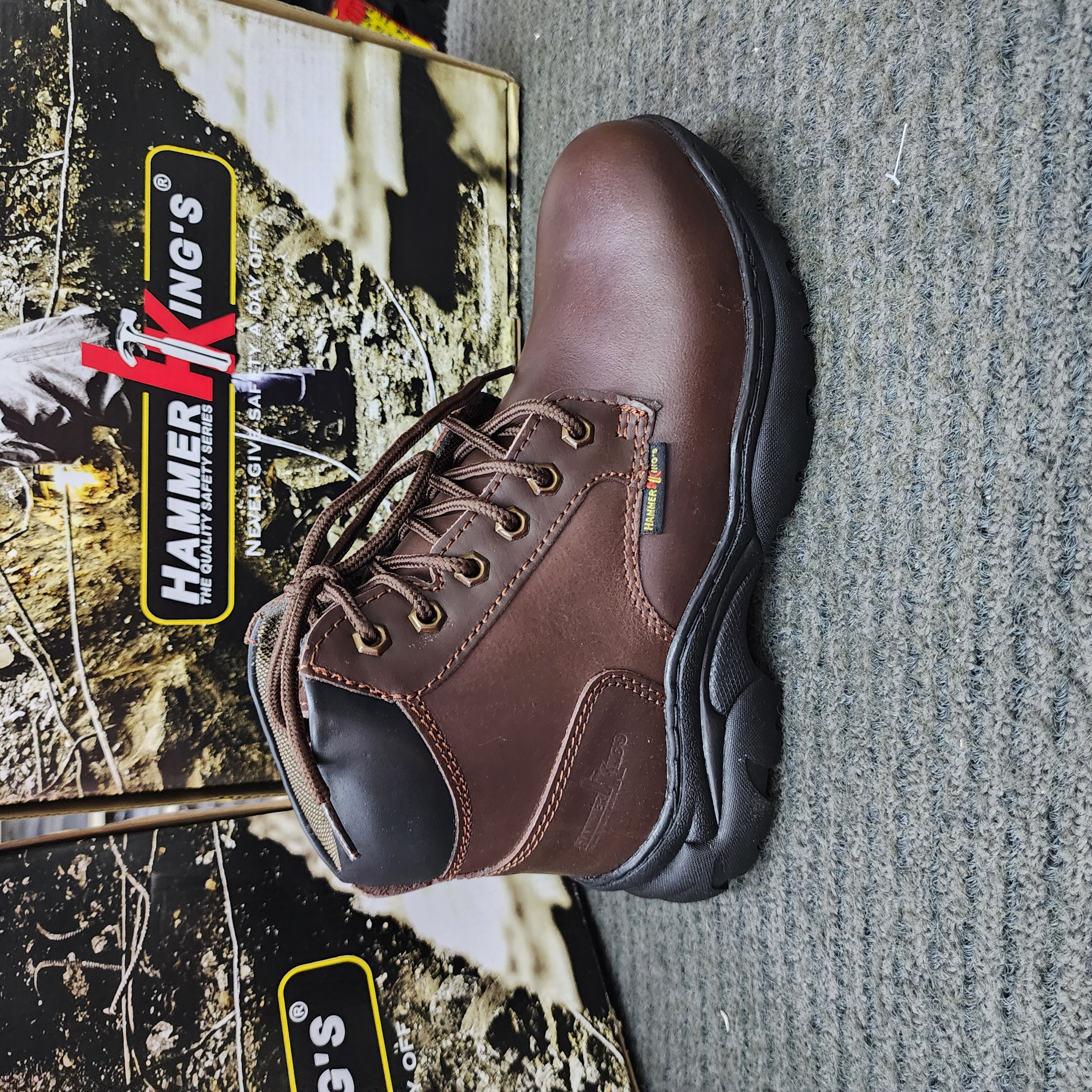 Hammer King Safety Shoes HK 13014 Steel Toe Cap Steel Mid Plate sole SIRIM and DOSH Approved Kasut Keselamatan