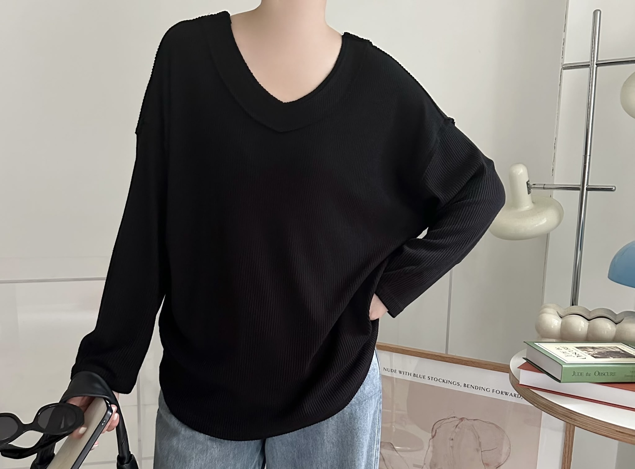 簡約暗紋top