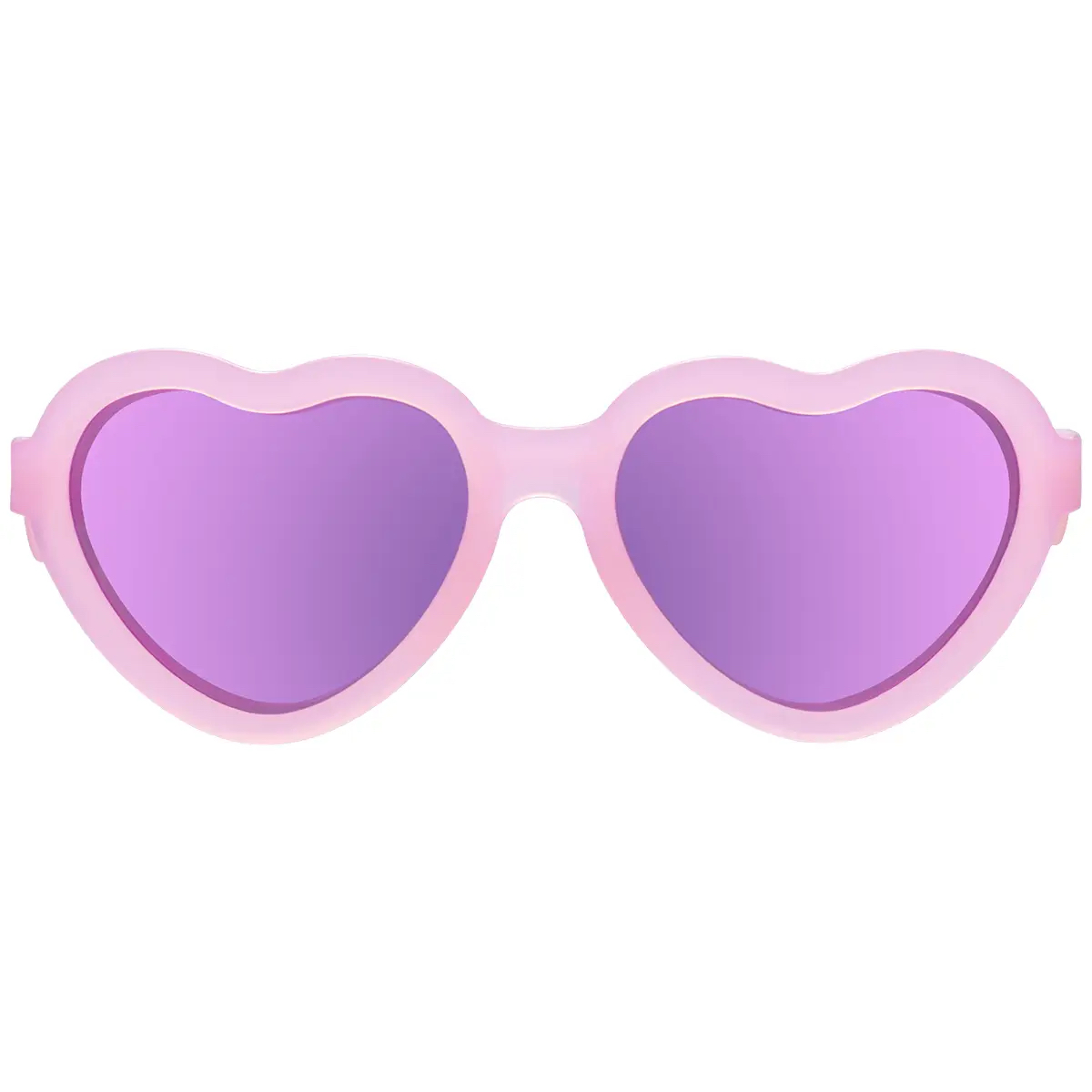 Frosted Pink Heart | Purple Polarized Mirrored Lenses
