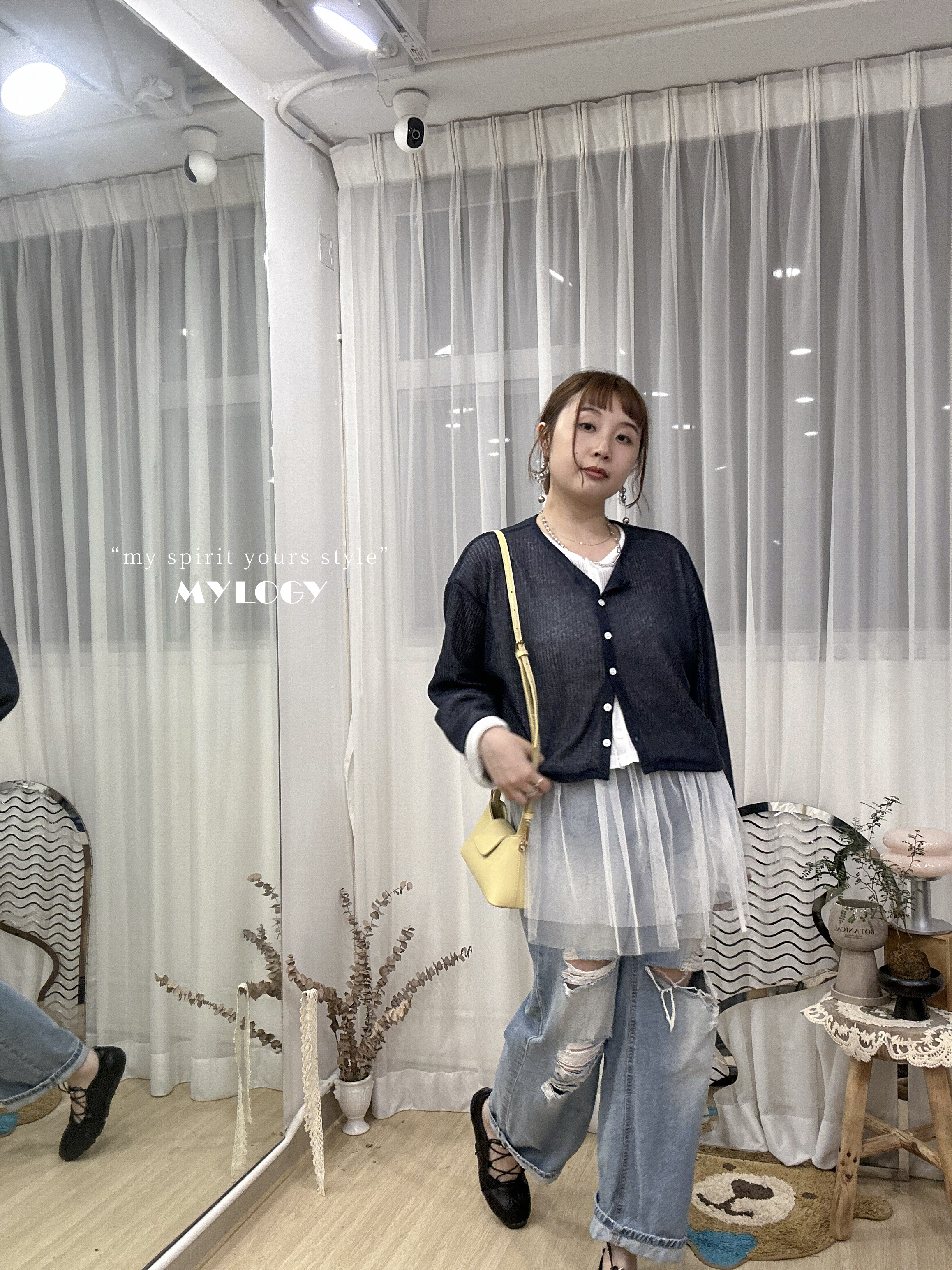 高腰直筒破爛牛仔褲 | S,M OE0001 OE0002